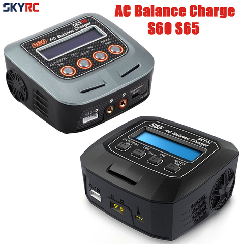 SKYRC S60 S65 60W 65W 100-240V AC Balance Charger 10W Discharger for 2-4S Lithium LiPo LiHV LiFe Lilon NiCd NiMh PB RC Drone Car ► Photo 1/6