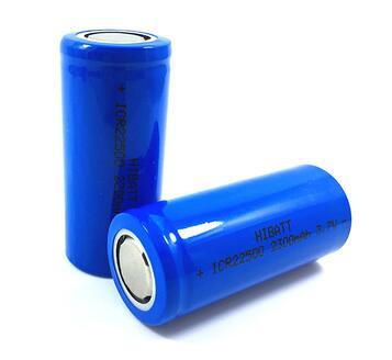 Free ship 2pcs/lot 22500 3.7v 2300mah lithium battery li-ion rechargeable battery ► Photo 1/2