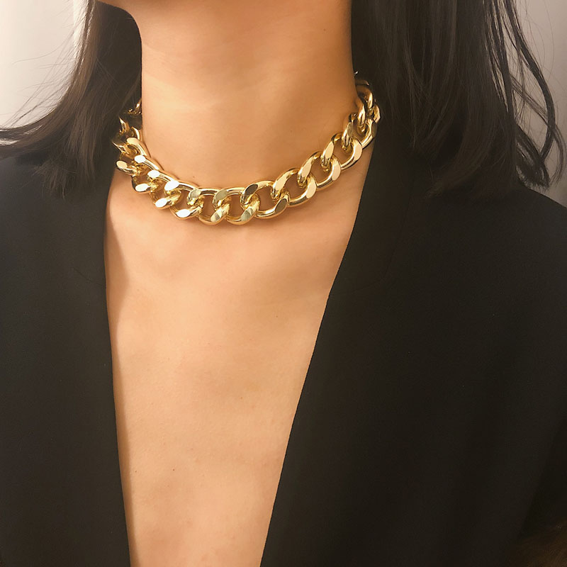 New Fashion Women Chain Choker Chunky Statement Bib Necklace Pendant Jewelry SP