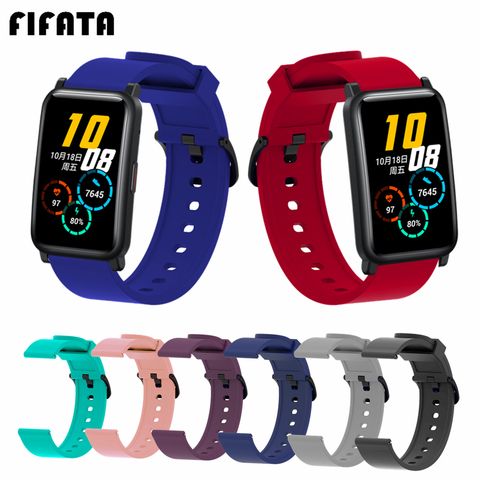 FIFATA 20mm Soft Silicone Strap For Huawei Honor Watch ES Bracelet Sport Watchband For Haylou LS02 For Amazfit Bip S Wrist Strap ► Photo 1/6