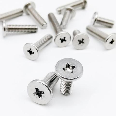 10/25X CM M2 M2.5 M3 M4 M5 M6 304 A2 Stainless Steel Cross Phillips Ultra Thin Super Low Flat Wafer Head Screw Bolt High Quality ► Photo 1/6