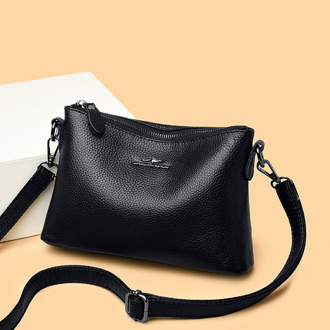 100% genuine leather Cowhide Tote Bag The New High Quality Leather Women's Designer Handbag High capacity Shoulder Messenger Bag ► Photo 1/6