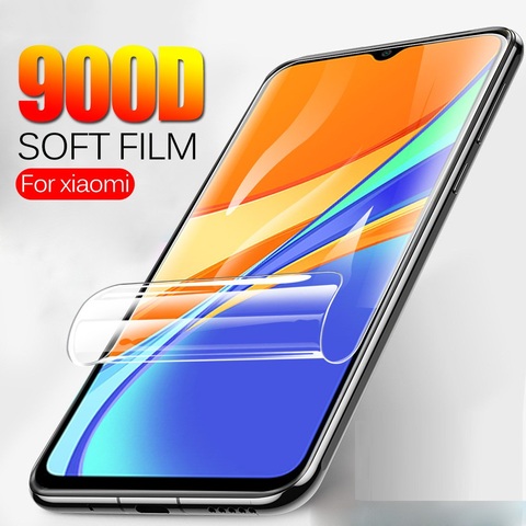 Protective film for Xiaomi Redmi Note 5 6 8 Pro 7 Glossy Screen protector for redmi 5 Plus Cover hydrogel film ► Photo 1/6