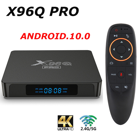 X96Q PRO 10 Android TV BOX Allwinner H313 2.4G 5G Wifi 4K 2GB 16GB Media Player X96 Q 1GB 8GB TVBOX 2022 Set Top Box vs x96 max+ ► Photo 1/6