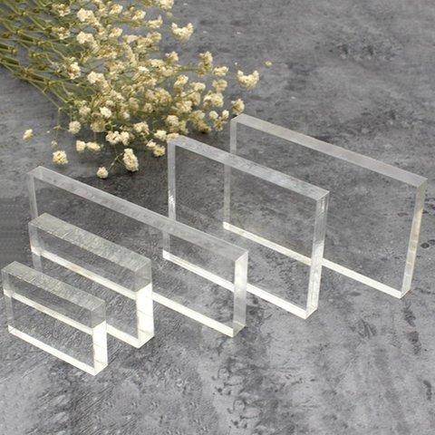 Lightweight Transparent Acrylic Stamp Block Rectangular Shape DIY Scrapbooking Color Process Stamp Block Tools ► Photo 1/6