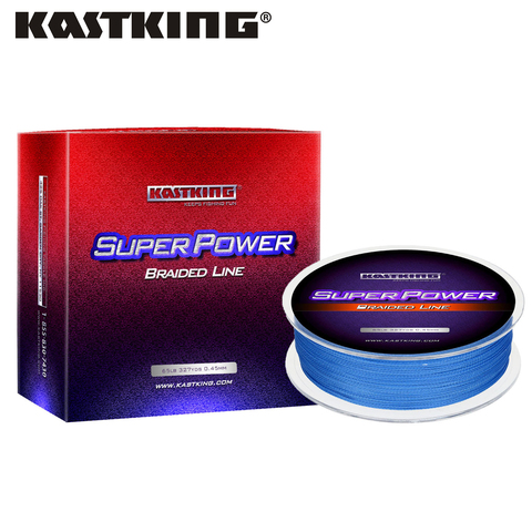 KastKing SuperPower 300m/500m/1000m PE Braided Fishing Line 4 Strands 6-80LB/2.7-36.4KG Strong Multifilament Line For Saltwater ► Photo 1/6