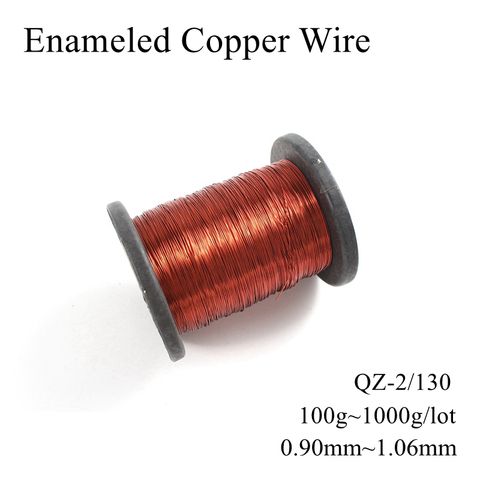 0.9mm 0.93mm 0.95mm 1mm 1.04mm 1.06mm QZ-2/130 Enameled Copper Wire Magnetic Enamel Coil Wires Winding Magnet Cable Polyurethane ► Photo 1/6