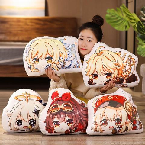 Project Genshin Impact Anime Plushie Pillow Sofa Cushion Paimon/Amber/Lumine/Keqing/Klee/Barbara Cartoon Manga Stuffed Plush Toy ► Photo 1/1