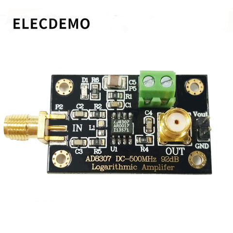 AD8307 module RF Power Detector Module Logarithmic detector Transmitter Antenna Power to 500MHz Function demo board ► Photo 1/1