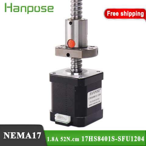 Nema17 Stepper Motor 17HS8401S-SUF1204  1.8A 4-lead L100/200/300mm Nema 17 ballscrew motor for 3D Medical machinery accessories ► Photo 1/6