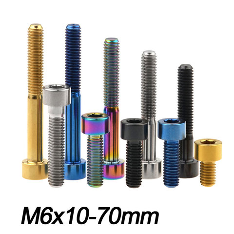 Xingxi Titanium Ti Bolt M6X10 15 16 18 20 25 30 35 40 45 50 55 60 65mm Stigma Screw for MTB/Road Bicycle Seatpost Headset Brake ► Photo 1/6