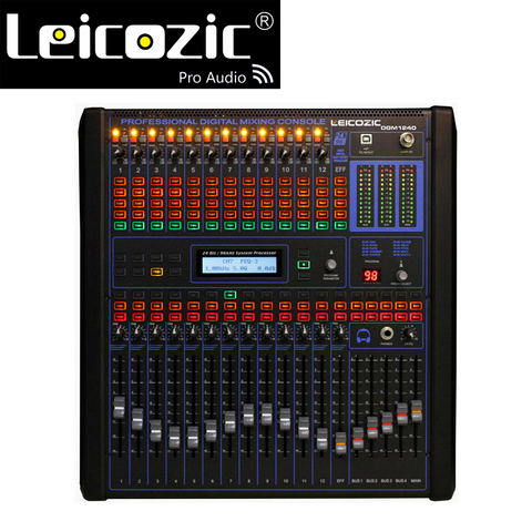 Leicozic 12 channel professional digital mixer professional audio mixer dj mixer console Digital Output sound mixer for stage ► Photo 1/6