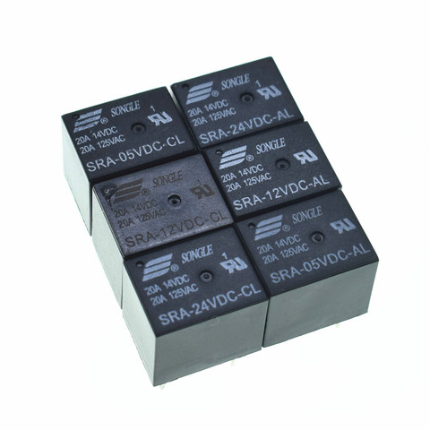 5pcs Automotive Relay SRA-05VDC-CL SRA-12VDC-CL SRA-24VDC-CL SRA-05VDC-AL SRA-12VDC-AL SRA-24VDC-AL 5V 12V 24V Relays ► Photo 1/6