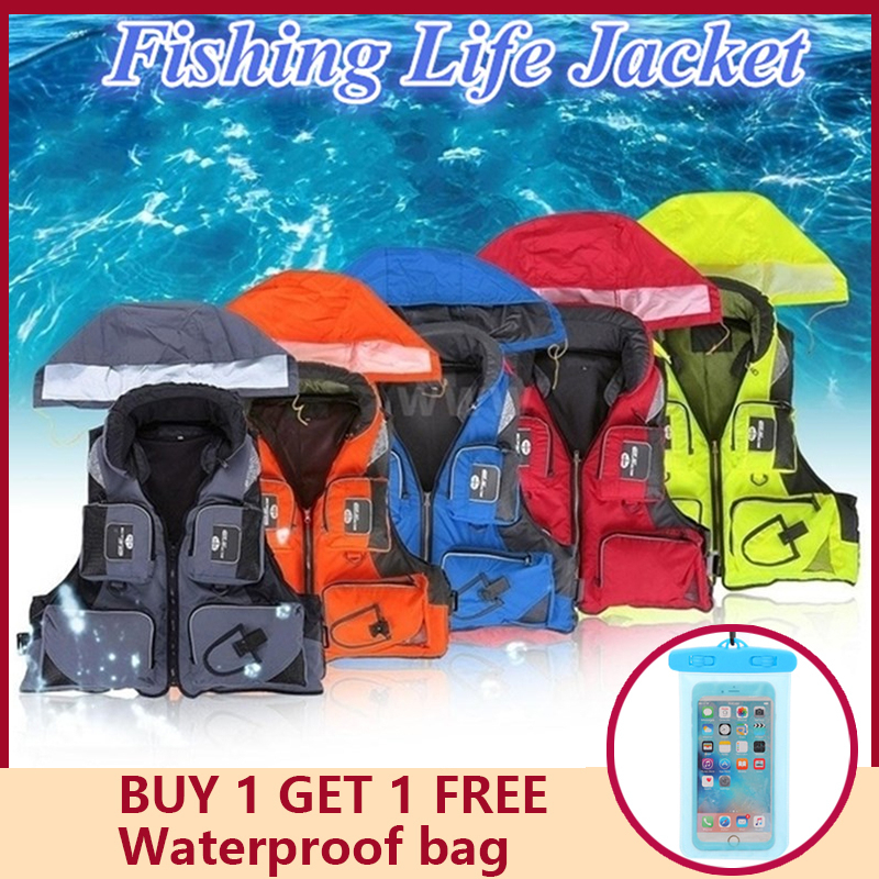 Life Jacket Fishing Swimming Outdoor Life Vest Boating for Adult