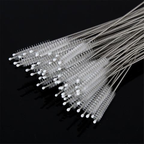 4/5/10Pcs/Set Stainless Soft Hair Suction Glass Tube Cleaner Brushes Tools Fish Tank Straw Bottle Cleaning Brush ► Photo 1/6