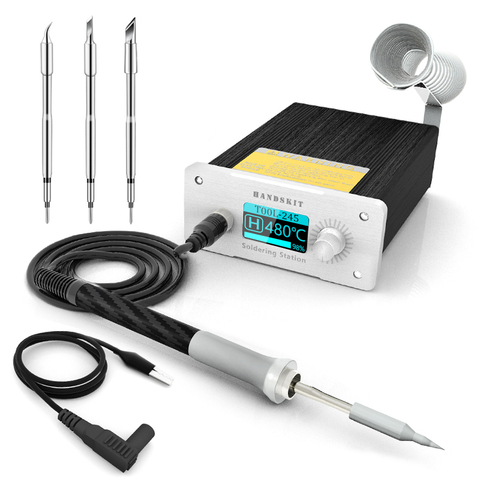 T12 OLED Digital Soldering Station 2.5 Seconds Fast Warmming Function Automatic Sleep with 3 pcs Soldering Tips Welding Tools ► Photo 1/6