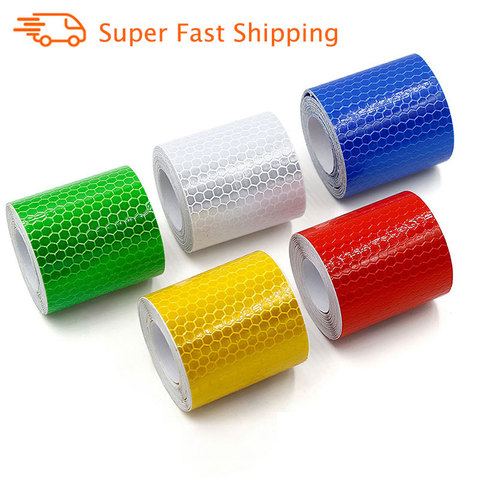 5cmx3m Cinta Reflectante Reflective fabric Reflector Tape Reflex tape Adhesiva Auto Car Film Crystal Honeycomb 30 mm ► Photo 1/6