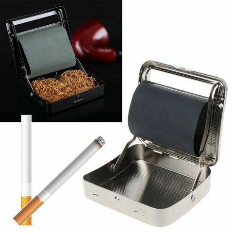 70mm Metal Rolling Machine Convenient Quick Tobacco Cigarettes Case Manual Tobacco Roller Cigarette Rolling Machine For Smoking ► Photo 1/6