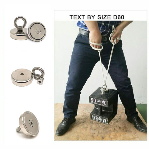 Magnetic Hook Strong Absorption Magnets for Fishing Lifting Hanging Retrieving EIG88 ► Photo 1/5