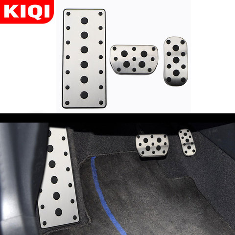 KIQI Anti-Slip AT Pad Fuel Gas Brake Footrest Pedal Cover for Toyota C-HR CHR 2016 - 2022 Accessories Stainless Steel ► Photo 1/6