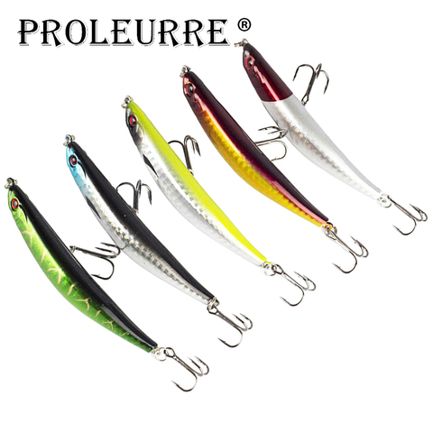 5pcs/Set Pencil Fishing Lures Mixed Color Minnows Model High Quality Carp Bass Wobblers Fishing Tackle Artificial Hard Bait ► Photo 1/5