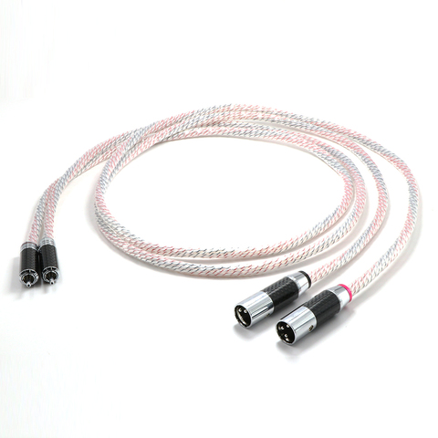 Free shipping pair Nordost Valhalla silver-alloy audio RCA interconnect cable with Carbon fiber RCA  jack ► Photo 1/6