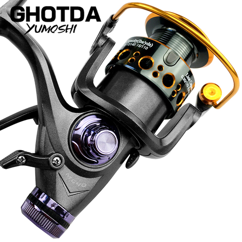 5.2:1/5.0:1 Front and Rear Drag Spinning Reels 3000 4000 5000 6000 Fishing Reels Carretes De Pesca Para Mar ► Photo 1/6