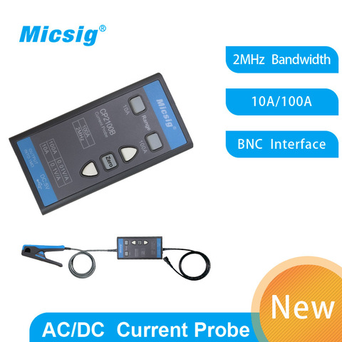 Micsig AC/DC current probes CP2100B 2MHz 10A/100A maximum measurable current 100Apk 70.7Arms (DC+ACpk) ► Photo 1/3