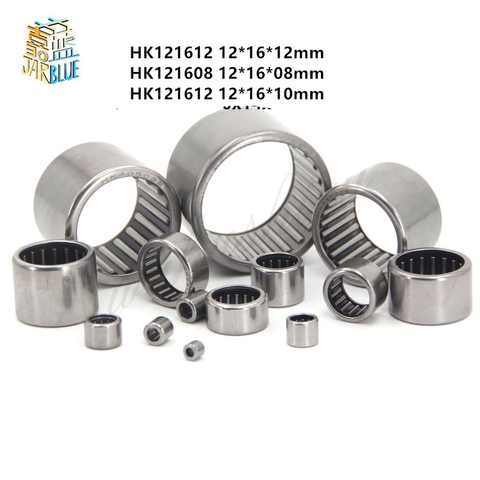 2-10pcs  bearing HK1208 HK1210 HK1212 Drwan Cup Caged Needle Roller Bearing 12*16*08/10/12mm ► Photo 1/2