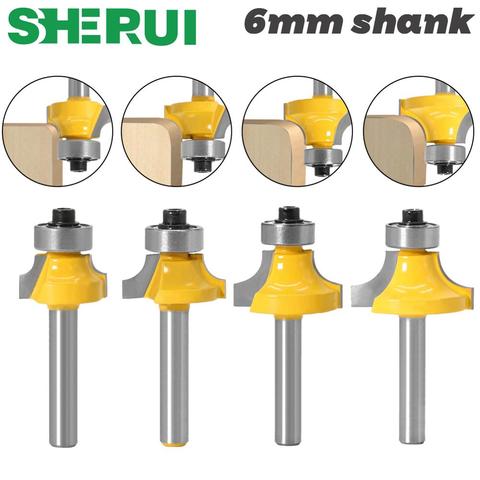 1pcs 6mm shank Corner Round Over Router Bit with BearingMilling Cutter for Wood Woodwork Tungsten Carbide ► Photo 1/6