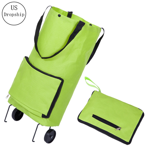 New Folding Shopping Bag Shopping Buy Food Trolley Bag on Wheels Bag Buy Vegetables Shopping Organizer Portable Bag ► Photo 1/6