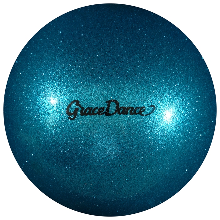 Ball for rhythmic gymnastics, glitter, 16.5 cm, 280 g ► Photo 1/4