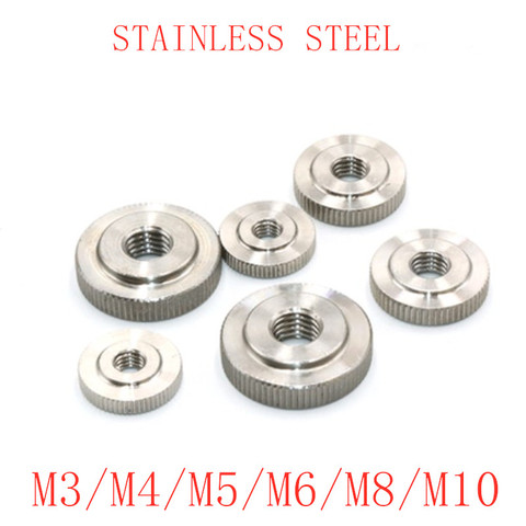 1-5PCS  M3 M4 M5 M6 m8 m10 stainless steel  small step Knurled Thumb Nuts ► Photo 1/3