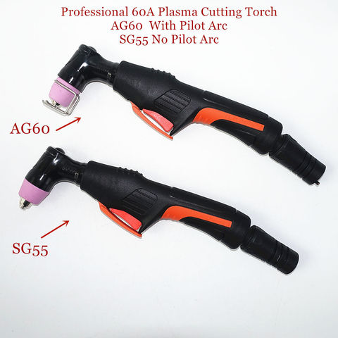 Professional AG60 Torch SG55 Torch Plasma Cutter Gun with/without Pilot Arc Plasma Torch 60A Plasma Cutting Torch ► Photo 1/6