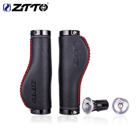 ZTTO MTB bike grips Non-Slip Fiber Leather handlebar grips Anti-Skid Lock-on grips Cycling Soft mountain bicycle Handle grips ► Photo 1/6