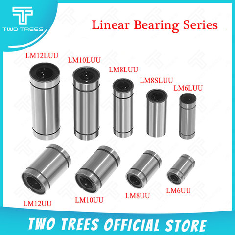 3d Printer part Linear Bearings LM6LUU/LM8LUU/LM10LUU/LM6UU/LM8UU Bush Bushing Aluminum Linear Bushing CNC Linear Shaft Ball ► Photo 1/6