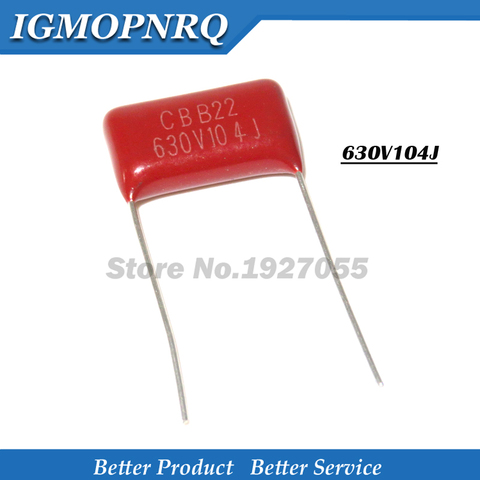 10PCS/lot  630V104J Pitch 15mm 0.1UF 100nf 630V 104 CBB Polypropylene film capacitor new 630V104J-P15 ► Photo 1/1