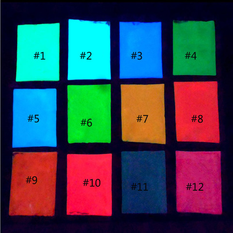 1 Bag Neon Phosphor Powder Nail Glitter Powder 12 Colors Rare Earths Dust Long-acting Phosphor Luminous Powder Glow in the Dark ► Photo 1/5
