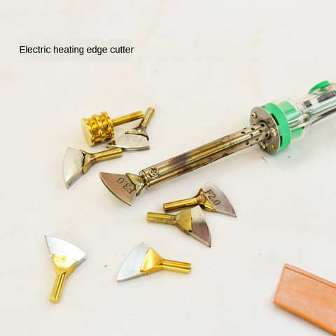 F Series Electric Edge Heating Metal Head Brass Solder Soldering Iron Tip Sealing Machine Line Pyrography Craft Decorate Tool ► Photo 1/6