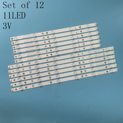 100% New 12pcs/Kit LED strip of PHI LIPS TV 50PFL6540 50PFH4009 88 50PFL6340 T3 TPT500J1 HVN07 U 500TT61 500TT62 500TT63 500TT64 ► Photo 1/6