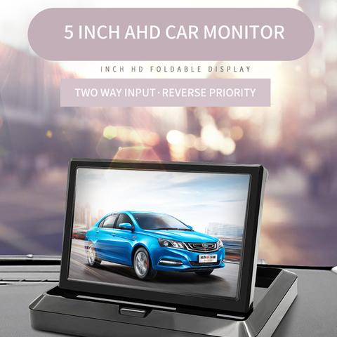 5 INCH Foldable LCD Display Car Monitor with AHD 720 HD Image ► Photo 1/5