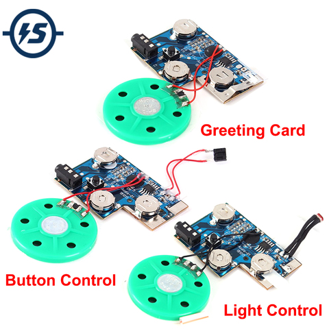 Recordable Voice Module 120S Sound Music Gift Greeting/Light Control/Button Control Card IC Voice Music Talking Recorder Module ► Photo 1/6