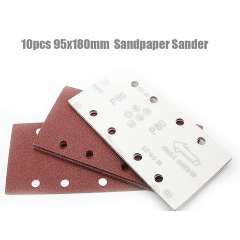 10pcs 95x180mm Square Self-adhesive Sandpaper Sander Grit 40-800 Sand Paper Sanding Disc Abrasive Tools For Polishing Wood ► Photo 1/6