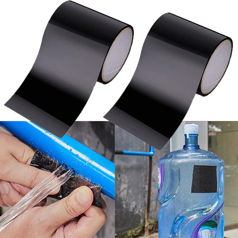 Super Strong Fiber Tape High Viscosity Black Waterproof Tape Trapping Strong Tape Cover Plugging Paste For Family Water Pipe ► Photo 1/6