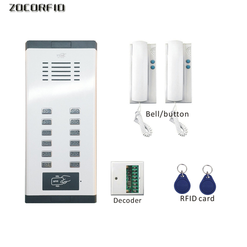 DIY RFID  building intercom system extension/non visual doorbell indoor machine/building door switch ► Photo 1/5