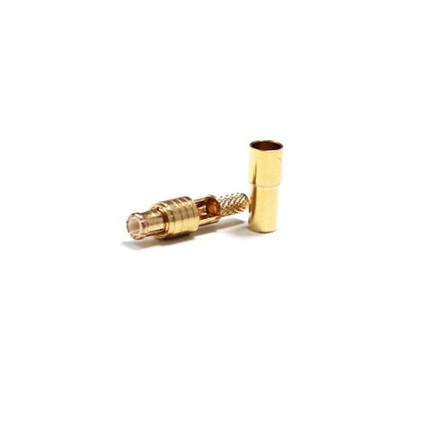 1PC New RF MCX  Male Plug Connector Crimp For RG316,RG174,LMR100 Straight  Goldplated  Open window  Wholesale ► Photo 1/6