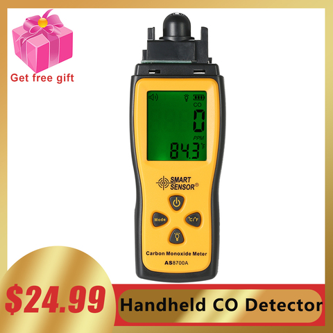 SMART SENSOR CO Detector Handheld Carbon Monoxide Meter with High Precision CO Gas Tester Monitor Detector Gauge Sound Alarm ► Photo 1/6
