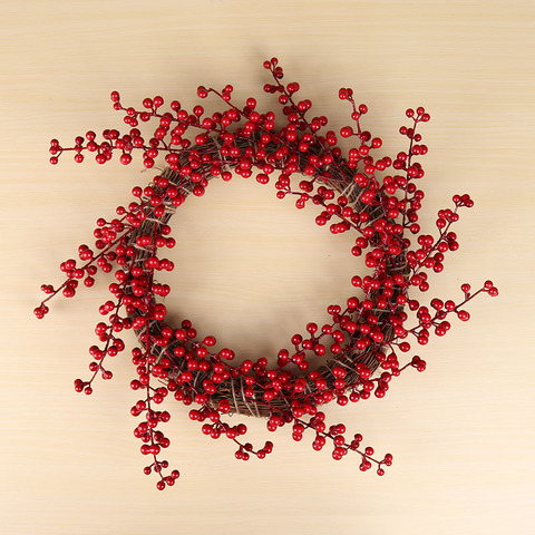 Artificial Berry Branch Decorative Berries DIY Christmas Wreath Accessories Fake Red berries Christmas Decoration For Home ► Photo 1/6