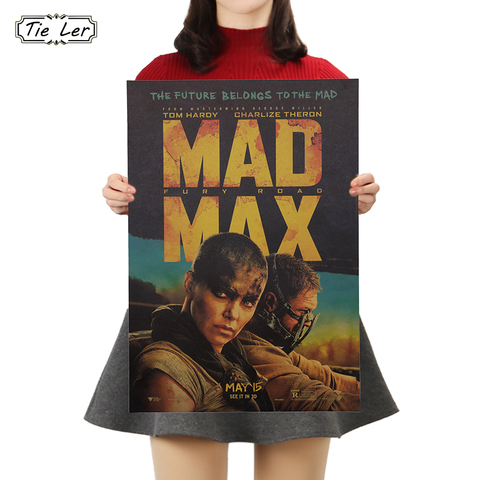 TIE LER 1PC Classic Movie Kraft Paper Poster Vintage Poster Wall Stickers For Living Room Home Decoration 50x35cm ► Photo 1/6