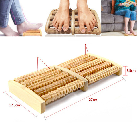 5 Raw Wooden Foot Roller Wood Care Massage Reflexology Relax Relief Massager Spa Gift Anti Cellulite Foot Massager ► Photo 1/6